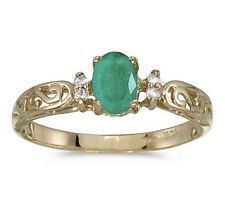 Emerald & Diamond Ring